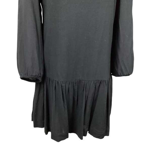 Anthropologie Meadow Rue Dress Drop Waist Minutiae Black - Picture 6 of 10